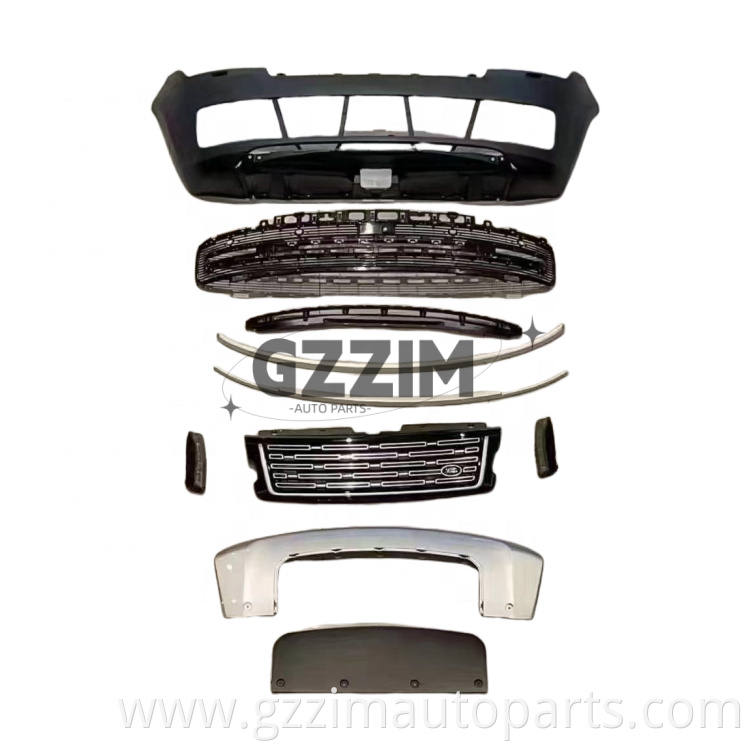Plastic Front & rear Bumper Grille Full Sets Bodykit Upgrade Parts For Range Rover L405 upgrade 2023